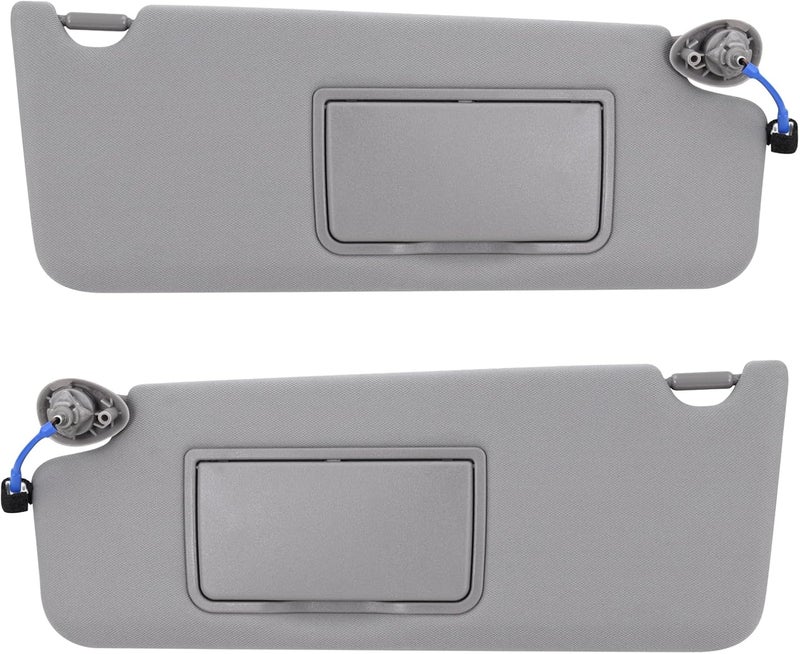 Xiaoyudou Left Driver & Right Passenger Side Sun Visor Fit for Honda Pilot 2017-2022, Honda Ridgeline 2018-2023 Replaces# 83280-TG7-A12ZB 83230-TG7-A12ZB (Gray) - Image 1